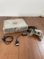 Originele Crystal Xbox met mod en 160GB HDD met games., Spelcomputers en Games, Spelcomputers | Xbox Original, Met games, Met 1 controller