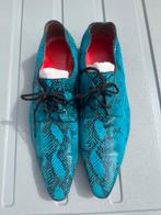*Men of Global* Kleurrijk leren Herenschoenen mt 43 Zgan!, Blauw, Ophalen of Verzenden, Zo goed als nieuw, Men of Global