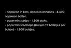 Grote hoeveelheid snoep, Diversen, Ophalen