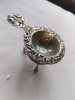 Antieke theezeef met lekbakje, Ophalen of Verzenden