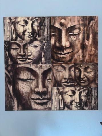 Samen gesteld schilderij van Art Juul ( Buddha) beschikbaar voor biedingen