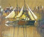 Olieverf paneel Papini origineel, Antiek en Kunst, Kunst | Schilderijen | Klassiek, Verzenden