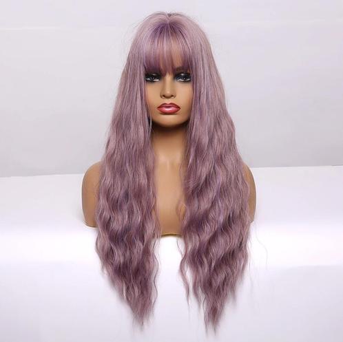 Paars Roze Lange Pruik Met Slag Haar Ombre Vrouwen Dames, Sieraden, Tassen en Uiterlijk, Uiterlijk | Haarverzorging, Nieuw, Pruik of Haarverlenging