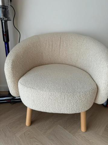 CASA beige ronde fauteuil