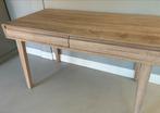 White Wash Bureau met 2 Laden, Huis en Inrichting, Bureaus, Ophalen, Zo goed als nieuw, Bureau