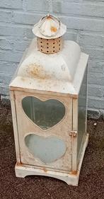 Windlicht, Gebruikt, 50 tot 75 cm, Wit, Ophalen of Verzenden