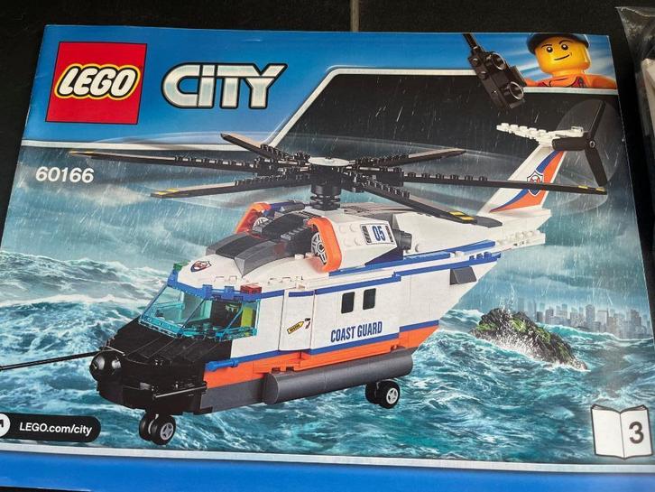 LEGO  City  Zware reddingshelikopter 60166, Kinderen en Baby's, Speelgoed | Duplo en Lego, Zo goed als nieuw, Lego, Complete set