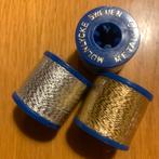 Vintage DMC en Mulnlycke metallic borduurgaren goud zilver, Ophalen of Verzenden, Nieuw, Handborduren, Borduurgaren of Zijde