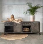 Oude werkbank, vintage toonbank, keukeneiland, dressoir, Ophalen