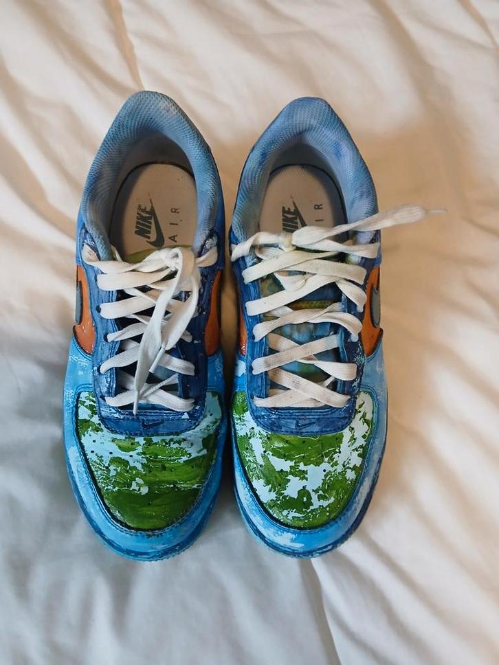 Custom Nike Air Sneakers, Kleding | Heren, Schoenen, Gedragen, Sneakers of Gympen, Overige kleuren, Ophalen of Verzenden