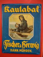 Leuk bordje van blik Kautabak, Verzamelen, Blikken, Ophalen of Verzenden, Gebruikt, Overige, Overige merken