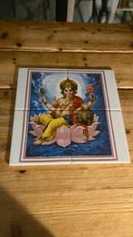 Tegelplateau ganesha op lotus, Ophalen, Zo goed als nieuw
