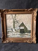 Sneeuwlandschap door Kon Wilhelmina, Antiek en Kunst, Kunst | Schilderijen | Klassiek, Ophalen of Verzenden