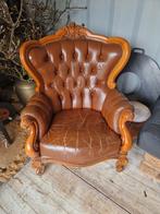 Grote stoel, Huis en Inrichting, Ophalen, Gebruikt, 75 tot 100 cm, Leer