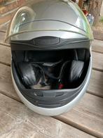 BMW systeemhelm zilverkleurig incl beschermhoes, Motoren, Kleding | Motorhelmen, Overige merken, Systeemhelm, Dames, Ophalen of Verzenden