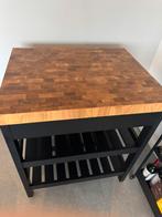 Keukenblok IKEA- Vadholma, Ophalen, Zwart, 50 tot 100 cm, Zo goed als nieuw