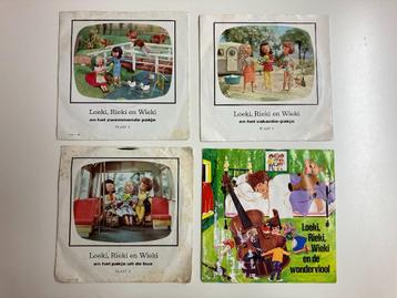 4x single Bio-tex Loeki, Rieki, Wieki (45 en 33 toeren) beschikbaar voor biedingen