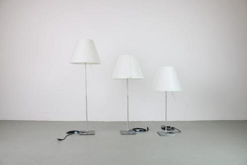 Luceplan Costanza lampen, Huis en Inrichting, Lampen | Vloerlampen, Gebruikt, Minder dan 100 cm, Kunststof, Metaal, Ophalen