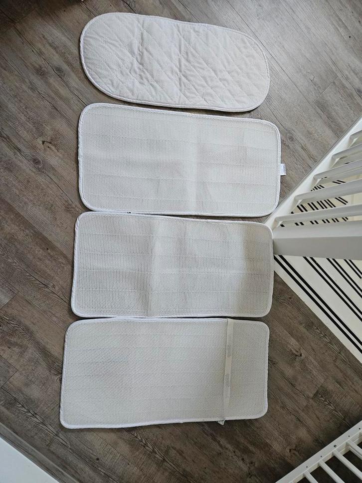 Aerosleep topper en hoeslaken, Kinderen en Baby's, Kinderkamer | Beddengoed, Zo goed als nieuw, Hoeslaken of Sloop, Wit, Jongetje of Meisje