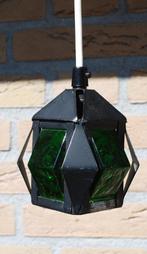 Vintage Zweeds lampje Elfwing design groen glas, Gebruikt, Brutalistisch, Ophalen of Verzenden, Glas