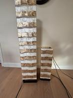 Set Vloerlampen Schelpmateriaal/Parelmoer-look, Ophalen, Zo goed als nieuw