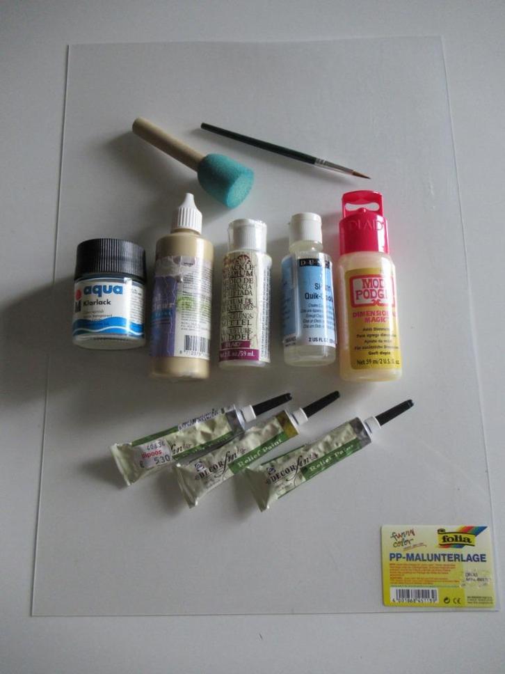 Glasverf pakket., Hobby en Vrije tijd, Schilderen, Gebruikt, Doek, Ophalen