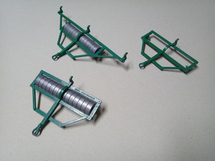 Britains - Set aandrukrollen - 1:32, Hobby en Vrije tijd, Modelauto's | 1:32, Gebruikt, Tractor of Landbouw, Britains, Ophalen of Verzenden