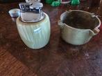 Vintage Onyx Aansteker & Asbak Set, Antiek en Kunst, Ophalen of Verzenden