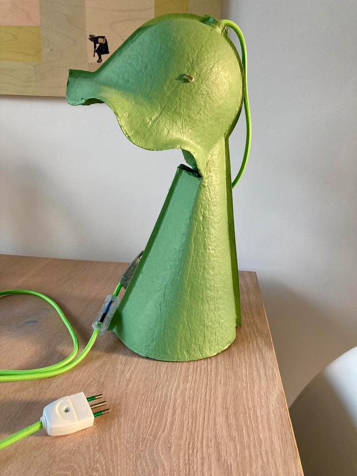 Originele Egg of Columbus tafellamp van Seletti (Italië), Huis en Inrichting, Lampen | Tafellampen, Zo goed als nieuw, Minder dan 50 cm