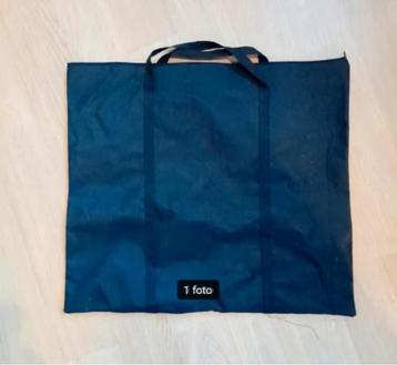 Zwarte Vierkante Tas Rits  Platte Voorwerpen 68x61 cm beschikbaar voor biedingen