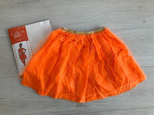 * NIEUW Rok Rokje Oranje Glitter Koningsdag Mt. 140 - 146 *, Kinderen en Baby's, Kinderkleding | Maat 140, Nieuw, Meisje, Jurk of Rok