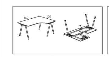 Hoekbureau IKEA galant - afbeelding 2