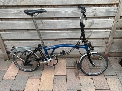 Brompton 6 versnellingen goed onderhouden, Fietsen en Brommers, Fietsen | Vouwfietsen, Gebruikt, Brompton, 16 tot 18 inch, Versnellingen
