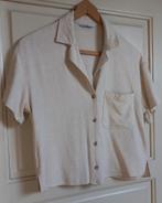 Linnen blouse Stradivarius L zand beige, Beige, Maat 42/44 (L), Ophalen of Verzenden, Zo goed als nieuw