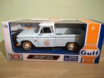 1966 Chevrolet C10 Fleetside Pick Up Gulf 1:24 Motor Max, Ophalen of Verzenden, Nieuw, Auto, Overige merken