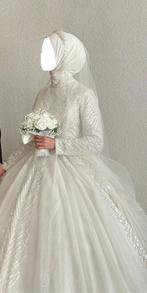 Bruidsjurk Hijab, Kleding | Dames, Ophalen, Zo goed als nieuw, Wit, Trouwjurk