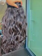 Raw natural wavy indian hair bundles 3x, Ophalen of Verzenden, Zo goed als nieuw, Pruik of Haarverlenging