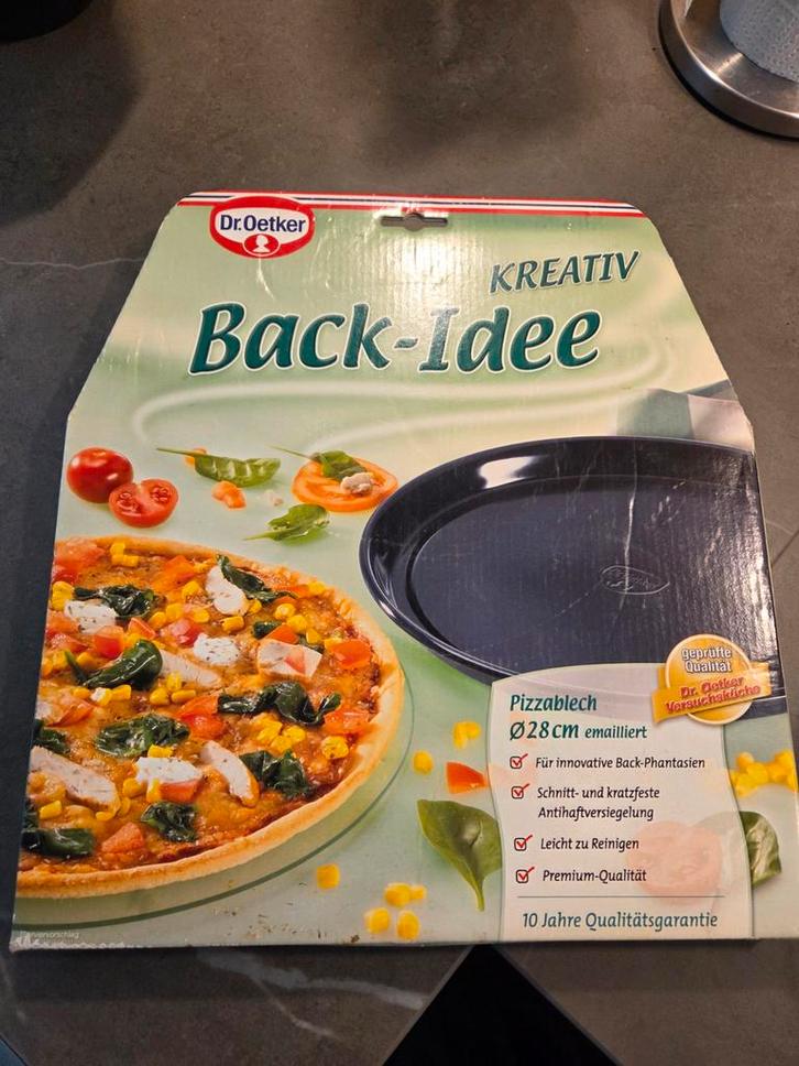 Dr. Oetker Pizza Bakblik - Zo goed als nieuw!, Huis en Inrichting, Keuken | Keukenbenodigdheden, Zo goed als nieuw, Ophalen of Verzenden