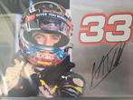 Max Verstappen handtekening kaart, Verzamelen, Automerken, Motoren en Formule 1, Ophalen of Verzenden, Zo goed als nieuw, Formule 1
