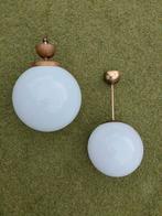 Vintage plafond lampen/ opaline, Huis en Inrichting, Lampen | Plafondlampen, Ophalen, Gebruikt, Glas