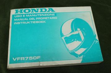 Honda VFR750F 1994 motorfiets instructie boekje VFR 750 F beschikbaar voor biedingen