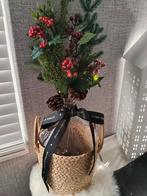 Mooie vaas met kerst kunsttakken., Huis en Inrichting, Woonaccessoires | Zuilen en Pilaren, Ophalen of Verzenden, Zo goed als nieuw