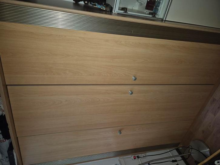 Kledingkast 3 deurs, Huis en Inrichting, Kasten | Kledingkasten, Gebruikt, 150 tot 200 cm, 100 tot 150 cm, 50 tot 75 cm, Ophalen