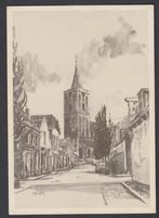Naarden Toren Grote Kerk Getekend Kunst Marius Jansen 1989, Verzenden, 1980 tot heden, Ongelopen, Noord-Holland