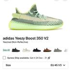 Yeezy 350 Yeezreel maat 45 1/3, Ophalen of Verzenden, Zo goed als nieuw, Overige merken