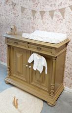 Vintage sierlijke commode kleur warm tan Labpaint, 50 tot 70 cm, 105 cm of meer, Ophalen of Verzenden, 3771 SH