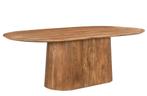 Ovale Eettafel 'Salvator' – Naturel Mangohout | 200 cm, 100 tot 150 cm, Ophalen of Verzenden, Vijf personen of meer, Livingfurn