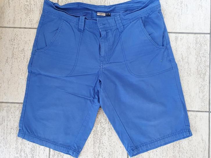 Livergy bermuda, Kleding | Heren, Broeken en Pantalons, Zo goed als nieuw, Maat 56/58 (XL), Blauw, Ophalen of Verzenden