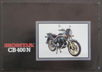 Nederlandse folder Honda CB 400 N (4 pag.) - 1982 beschikbaar voor biedingen