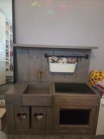 Steigerhout kinderkeuken, Ophalen, Zo goed als nieuw, Hout, Speelkeuken
